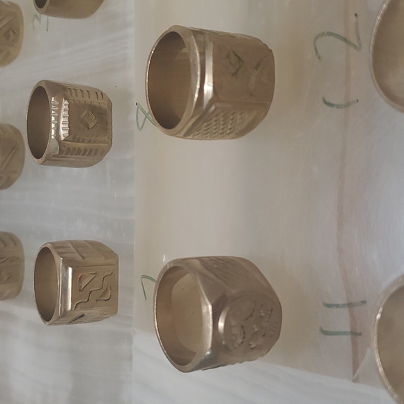 Stamped 18K Gold Heavy Ring(s) | Size 20mm or 10.5 - Picture 7 of 11